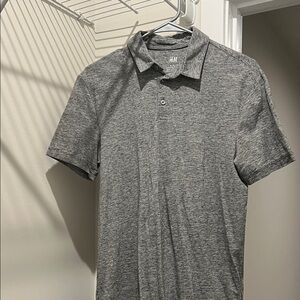 H&M Heather Gray Polo Shirt